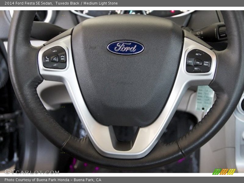 Tuxedo Black / Medium Light Stone 2014 Ford Fiesta SE Sedan