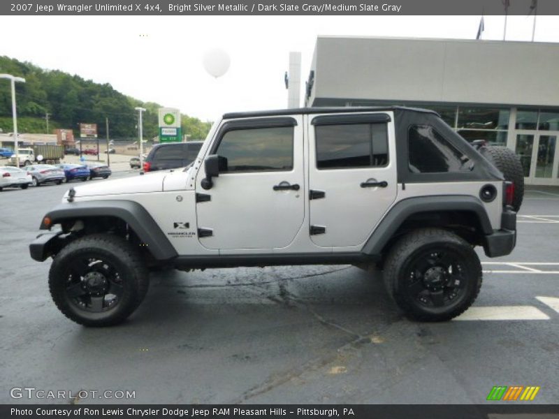 Bright Silver Metallic / Dark Slate Gray/Medium Slate Gray 2007 Jeep Wrangler Unlimited X 4x4