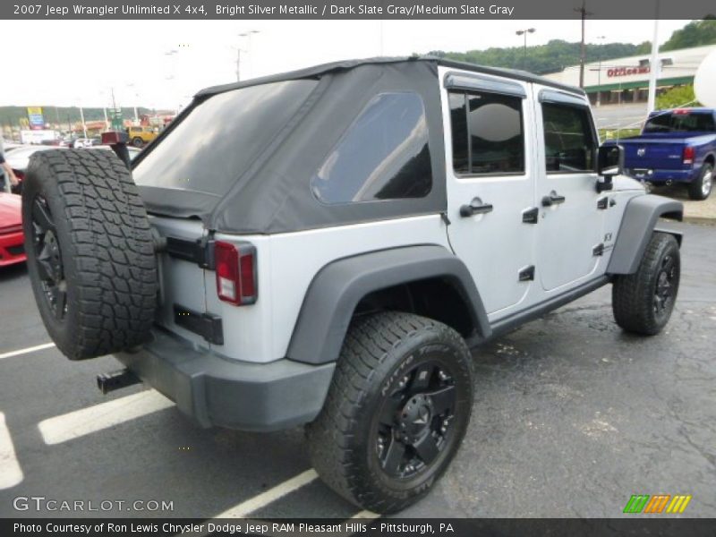 Bright Silver Metallic / Dark Slate Gray/Medium Slate Gray 2007 Jeep Wrangler Unlimited X 4x4