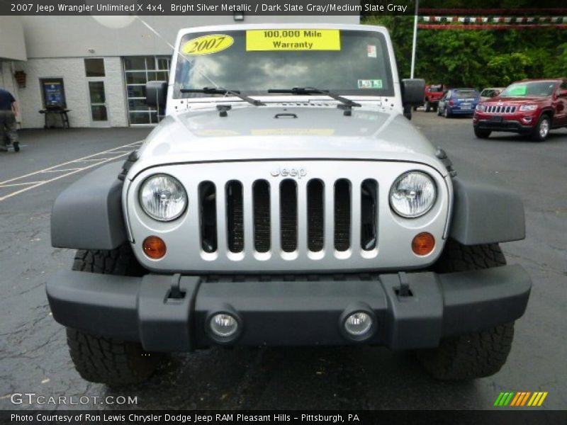 Bright Silver Metallic / Dark Slate Gray/Medium Slate Gray 2007 Jeep Wrangler Unlimited X 4x4