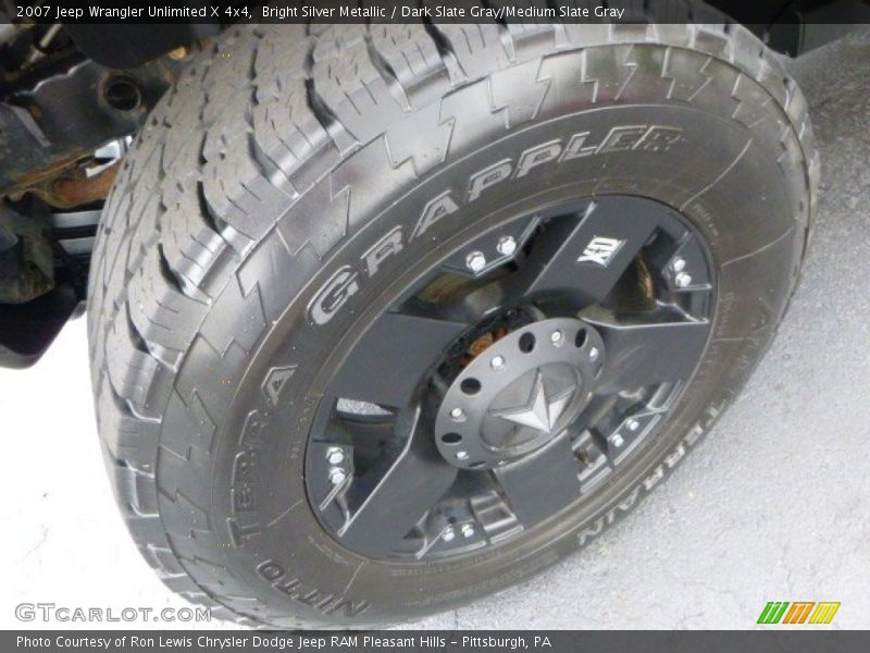 Bright Silver Metallic / Dark Slate Gray/Medium Slate Gray 2007 Jeep Wrangler Unlimited X 4x4