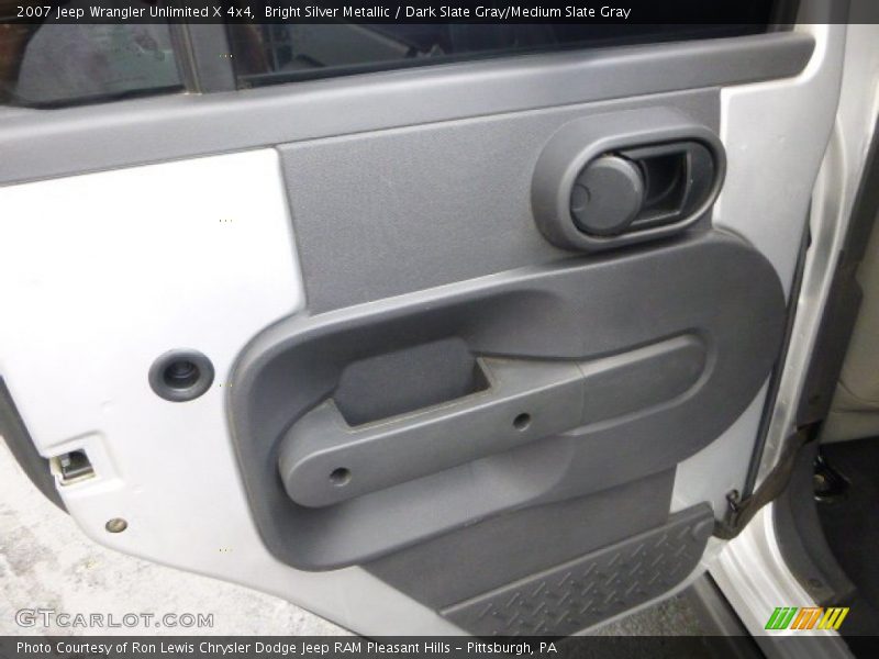 Bright Silver Metallic / Dark Slate Gray/Medium Slate Gray 2007 Jeep Wrangler Unlimited X 4x4