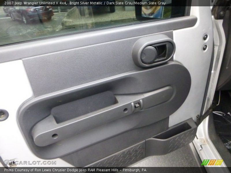 Bright Silver Metallic / Dark Slate Gray/Medium Slate Gray 2007 Jeep Wrangler Unlimited X 4x4