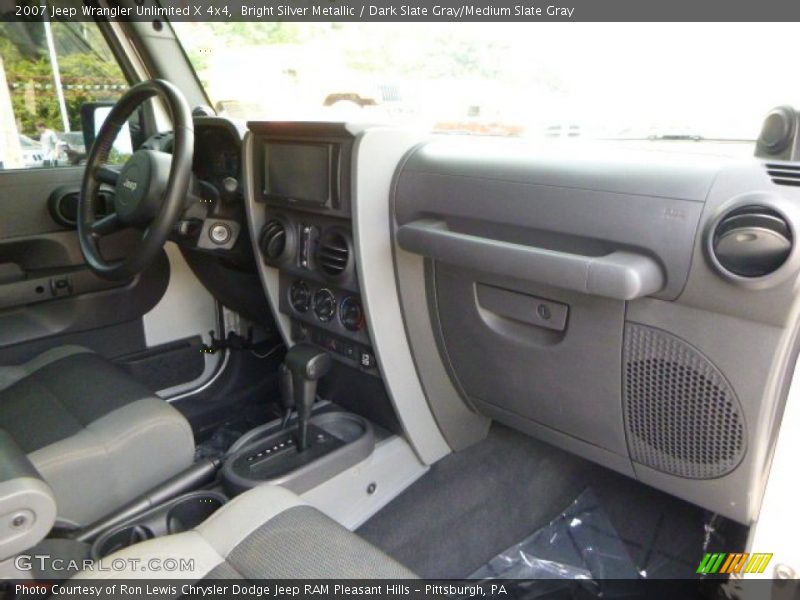 Bright Silver Metallic / Dark Slate Gray/Medium Slate Gray 2007 Jeep Wrangler Unlimited X 4x4