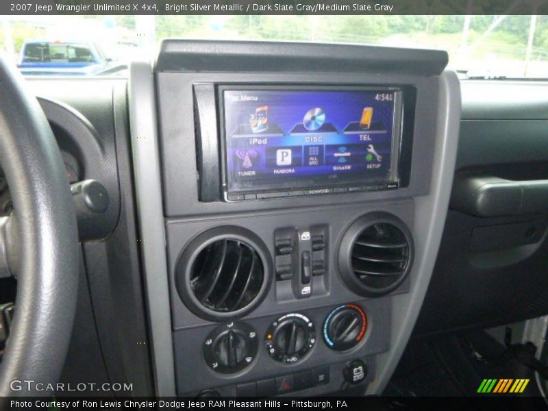 Bright Silver Metallic / Dark Slate Gray/Medium Slate Gray 2007 Jeep Wrangler Unlimited X 4x4