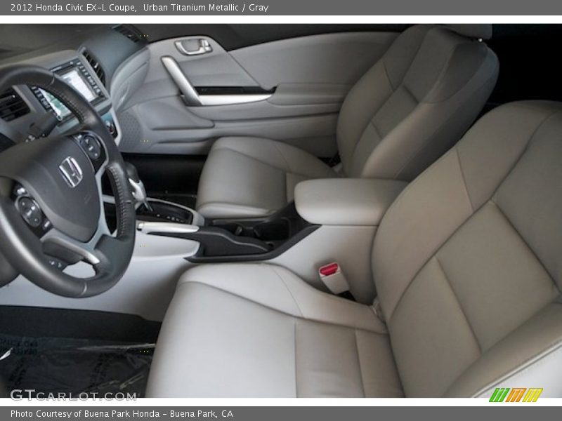 Urban Titanium Metallic / Gray 2012 Honda Civic EX-L Coupe