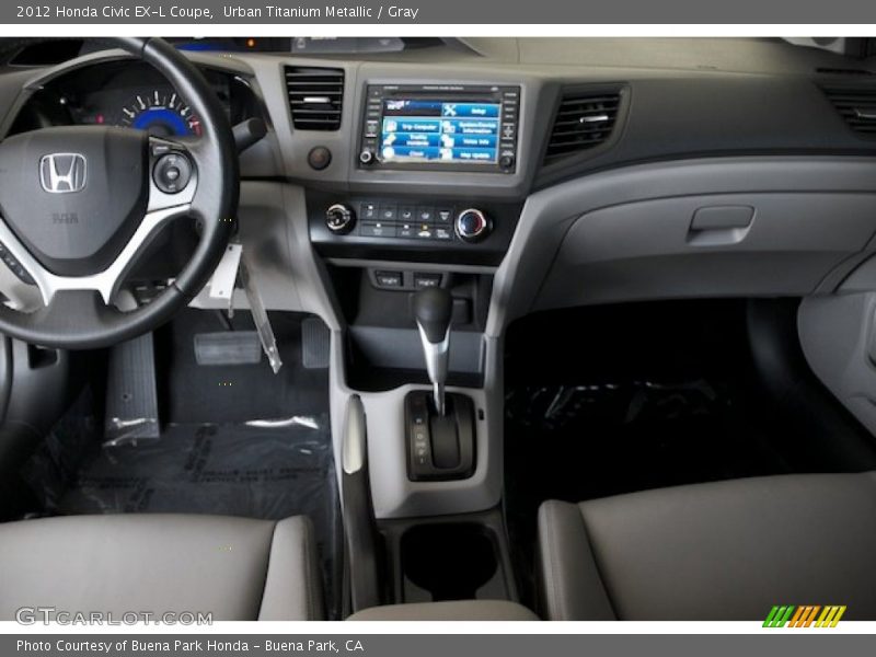 Urban Titanium Metallic / Gray 2012 Honda Civic EX-L Coupe