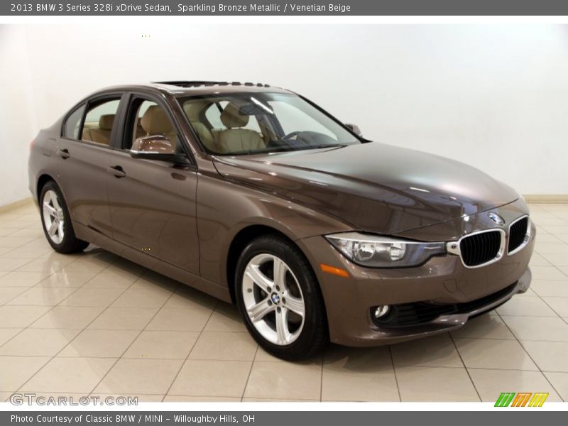 Sparkling Bronze Metallic / Venetian Beige 2013 BMW 3 Series 328i xDrive Sedan