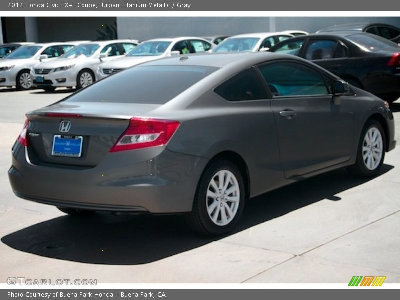 Urban Titanium Metallic / Gray 2012 Honda Civic EX-L Coupe