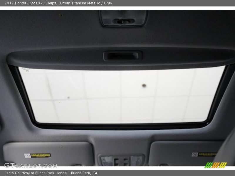 Urban Titanium Metallic / Gray 2012 Honda Civic EX-L Coupe