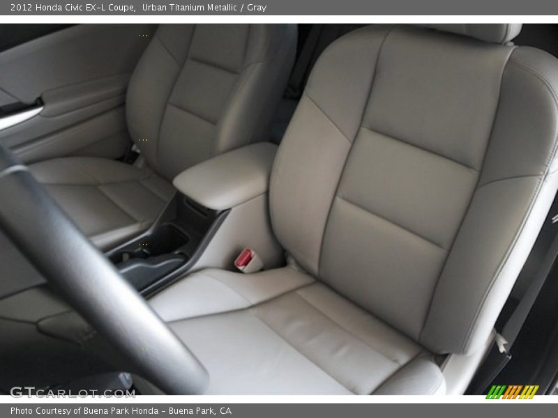 Urban Titanium Metallic / Gray 2012 Honda Civic EX-L Coupe