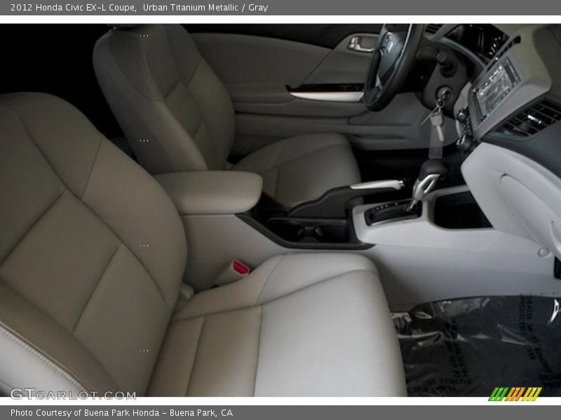 Urban Titanium Metallic / Gray 2012 Honda Civic EX-L Coupe