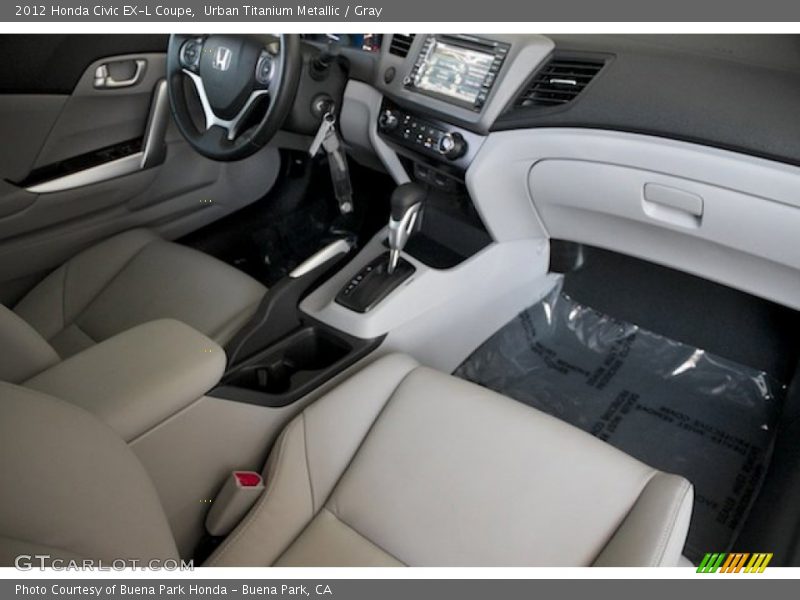 Urban Titanium Metallic / Gray 2012 Honda Civic EX-L Coupe