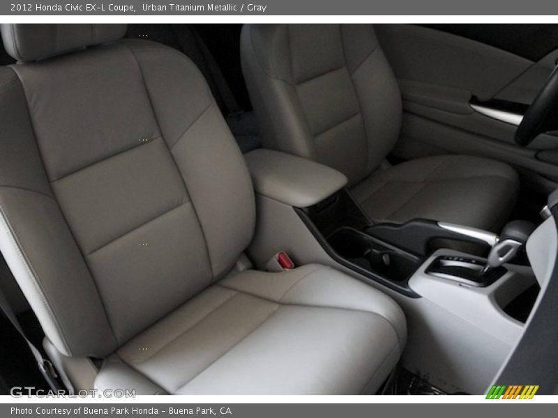 Urban Titanium Metallic / Gray 2012 Honda Civic EX-L Coupe