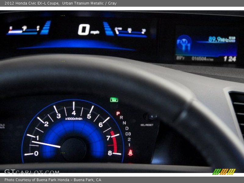Urban Titanium Metallic / Gray 2012 Honda Civic EX-L Coupe
