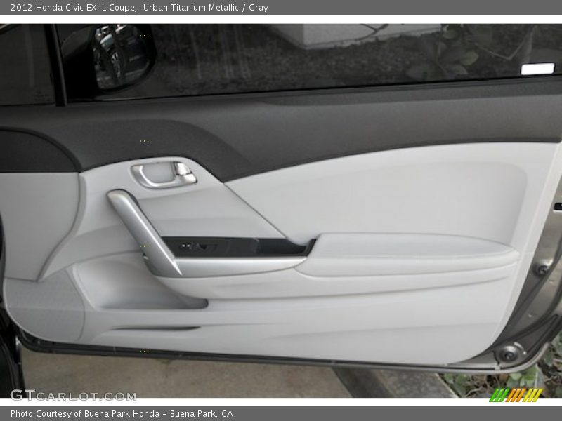 Urban Titanium Metallic / Gray 2012 Honda Civic EX-L Coupe