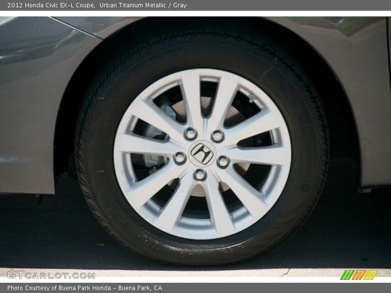 Urban Titanium Metallic / Gray 2012 Honda Civic EX-L Coupe