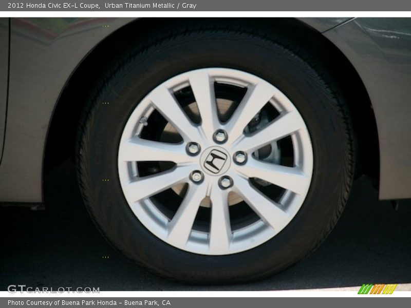 Urban Titanium Metallic / Gray 2012 Honda Civic EX-L Coupe