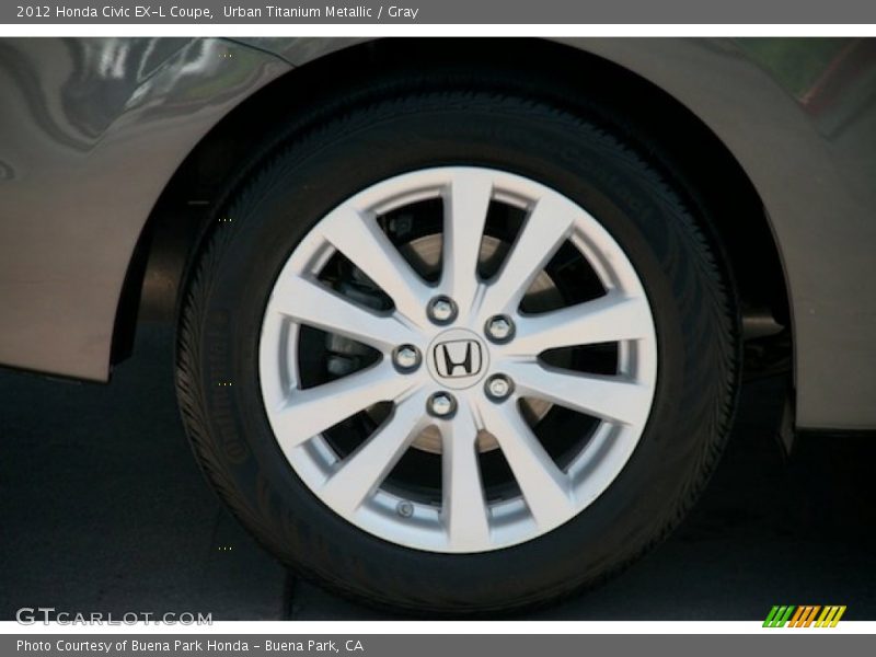Urban Titanium Metallic / Gray 2012 Honda Civic EX-L Coupe