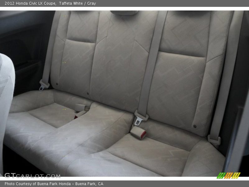 Taffeta White / Gray 2012 Honda Civic LX Coupe