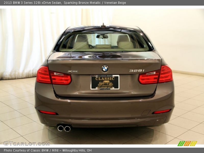 Sparkling Bronze Metallic / Venetian Beige 2013 BMW 3 Series 328i xDrive Sedan