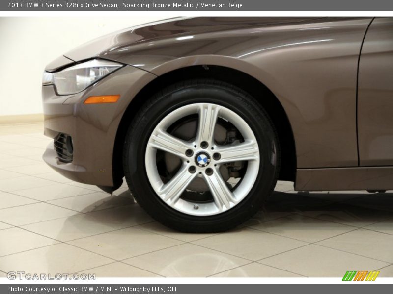 Sparkling Bronze Metallic / Venetian Beige 2013 BMW 3 Series 328i xDrive Sedan