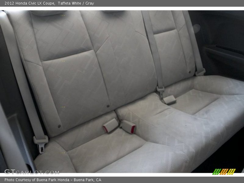Taffeta White / Gray 2012 Honda Civic LX Coupe