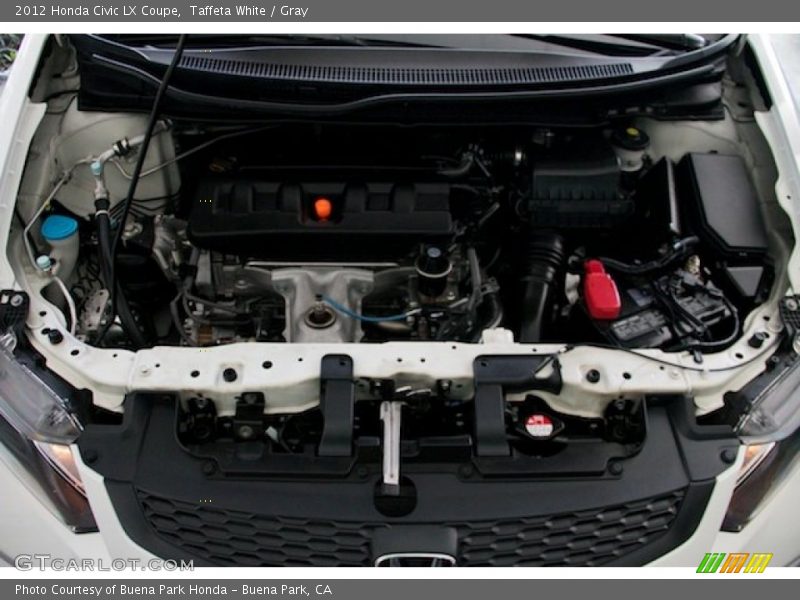 Taffeta White / Gray 2012 Honda Civic LX Coupe