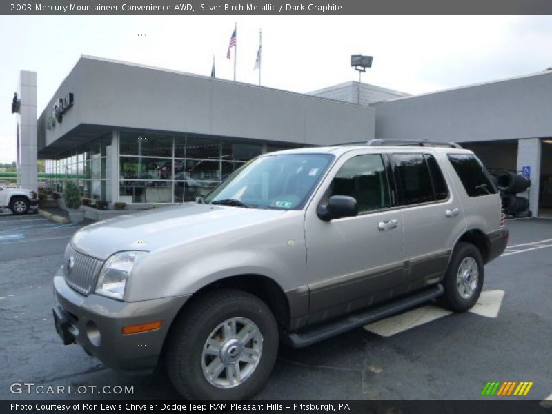 Silver Birch Metallic / Dark Graphite 2003 Mercury Mountaineer Convenience AWD