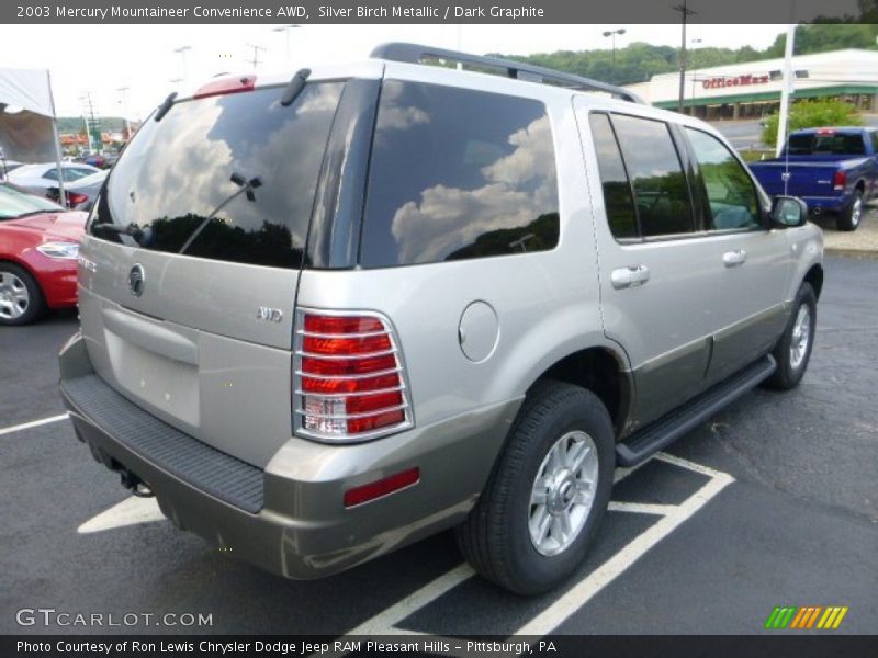 Silver Birch Metallic / Dark Graphite 2003 Mercury Mountaineer Convenience AWD