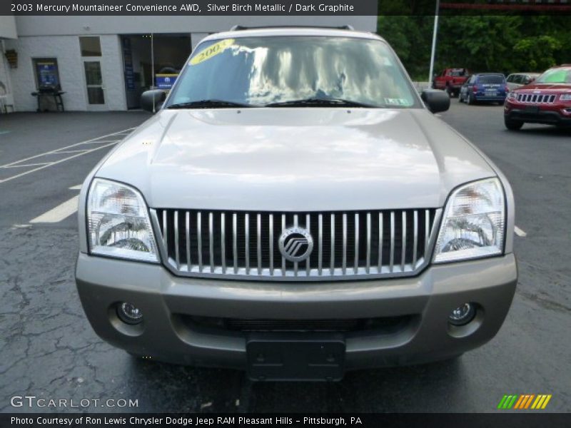 Silver Birch Metallic / Dark Graphite 2003 Mercury Mountaineer Convenience AWD