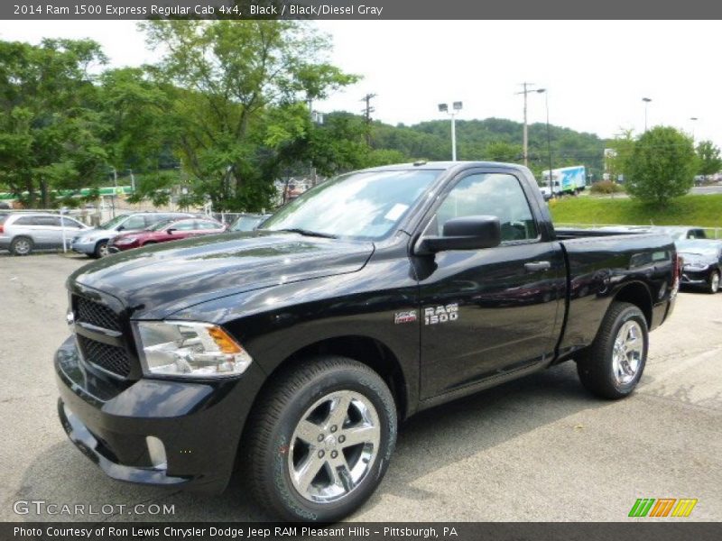Black / Black/Diesel Gray 2014 Ram 1500 Express Regular Cab 4x4