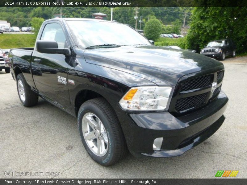 Black / Black/Diesel Gray 2014 Ram 1500 Express Regular Cab 4x4