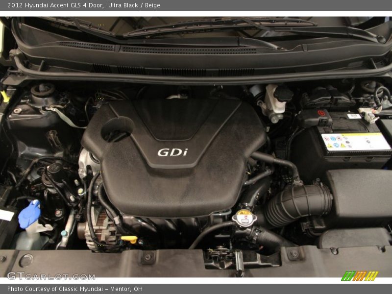 Ultra Black / Beige 2012 Hyundai Accent GLS 4 Door