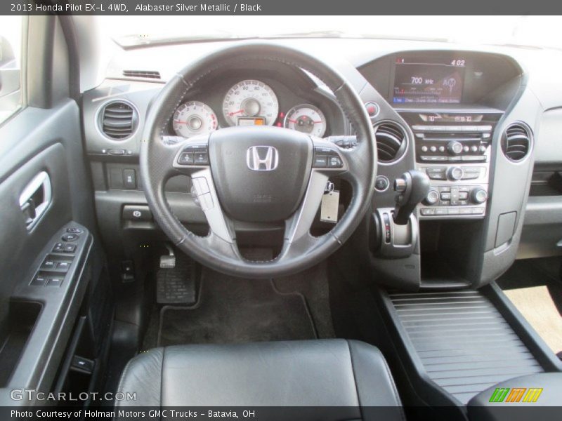 Alabaster Silver Metallic / Black 2013 Honda Pilot EX-L 4WD