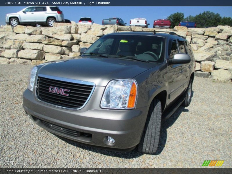 Steel Gray Metallic / Light Titanium 2009 GMC Yukon SLT 4x4