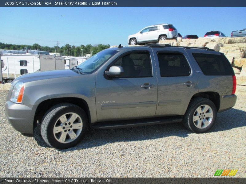 Steel Gray Metallic / Light Titanium 2009 GMC Yukon SLT 4x4