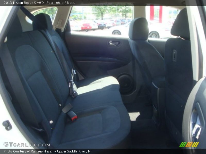 Pearl White / Black 2013 Nissan Rogue S AWD