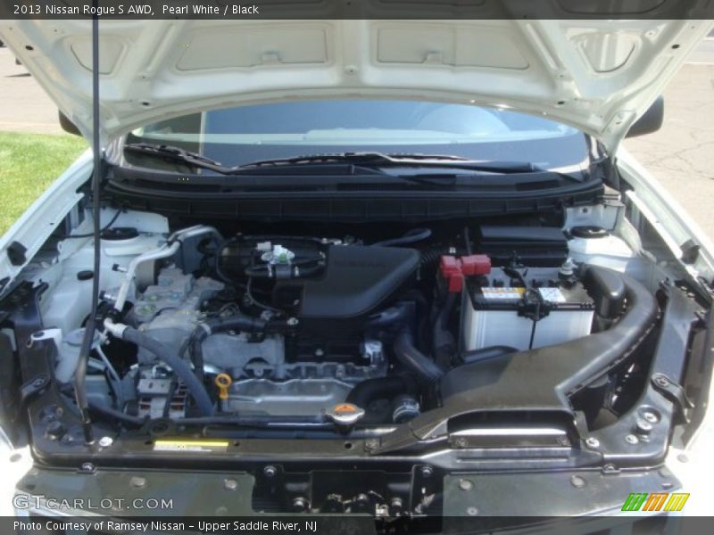Pearl White / Black 2013 Nissan Rogue S AWD