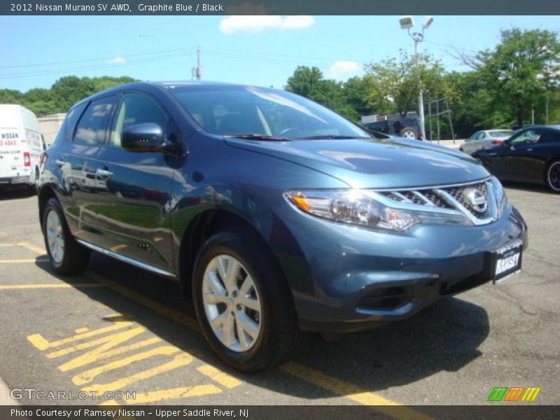 Graphite Blue / Black 2012 Nissan Murano SV AWD