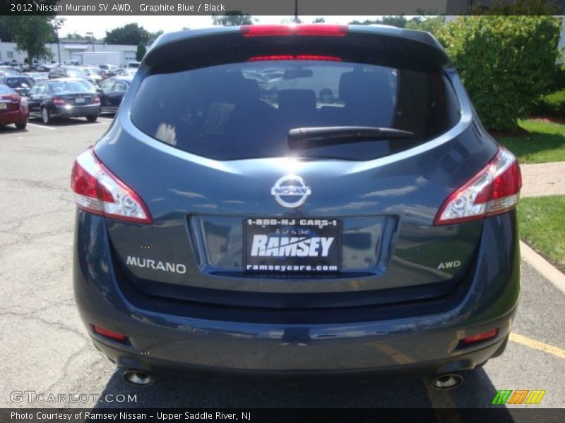 Graphite Blue / Black 2012 Nissan Murano SV AWD