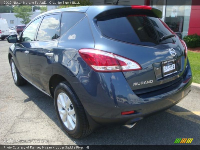 Graphite Blue / Black 2012 Nissan Murano SV AWD