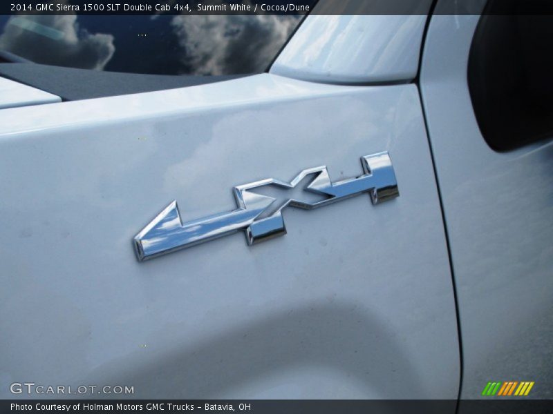 Summit White / Cocoa/Dune 2014 GMC Sierra 1500 SLT Double Cab 4x4