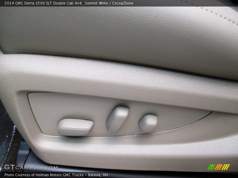 Summit White / Cocoa/Dune 2014 GMC Sierra 1500 SLT Double Cab 4x4