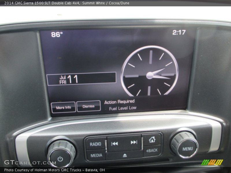 Summit White / Cocoa/Dune 2014 GMC Sierra 1500 SLT Double Cab 4x4