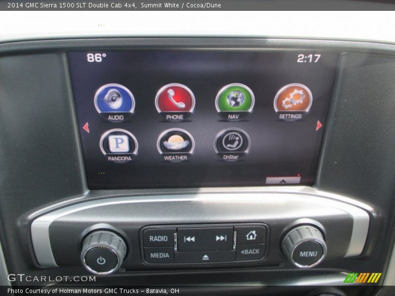 Summit White / Cocoa/Dune 2014 GMC Sierra 1500 SLT Double Cab 4x4