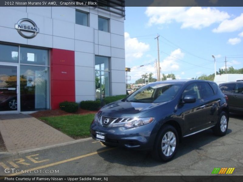 Graphite Blue / Black 2012 Nissan Murano SV AWD