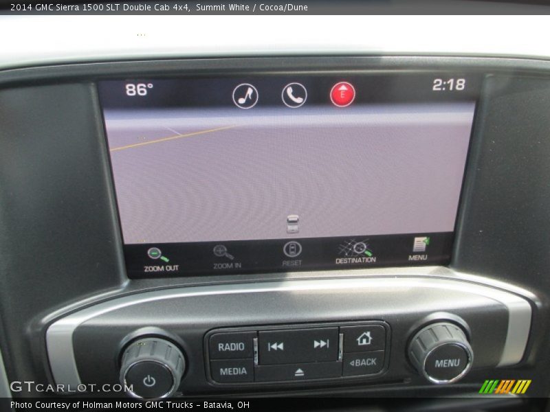 Summit White / Cocoa/Dune 2014 GMC Sierra 1500 SLT Double Cab 4x4