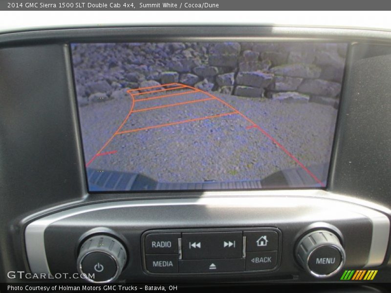 Summit White / Cocoa/Dune 2014 GMC Sierra 1500 SLT Double Cab 4x4