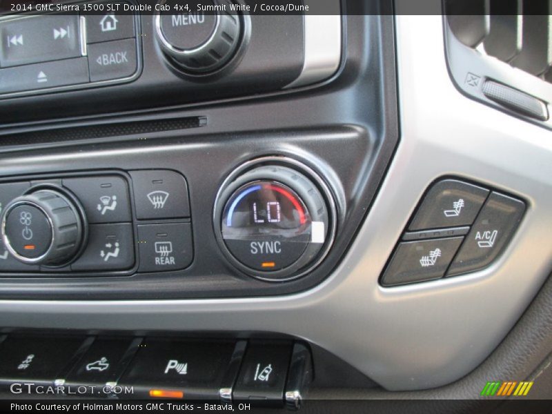 Controls of 2014 Sierra 1500 SLT Double Cab 4x4